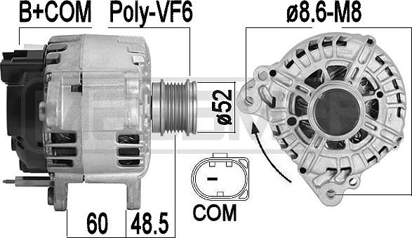 ERA 209595 - Alternator autospares.lv