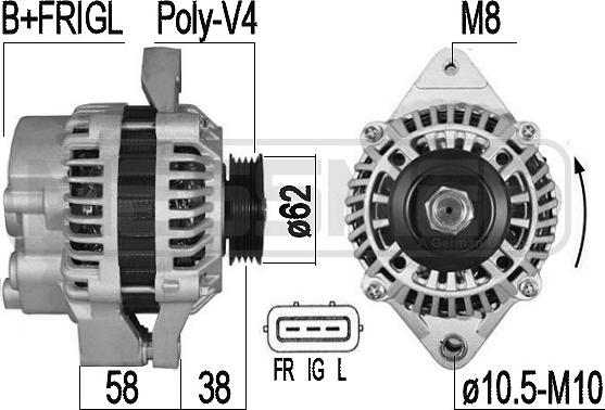 ERA 209540A - Alternator autospares.lv