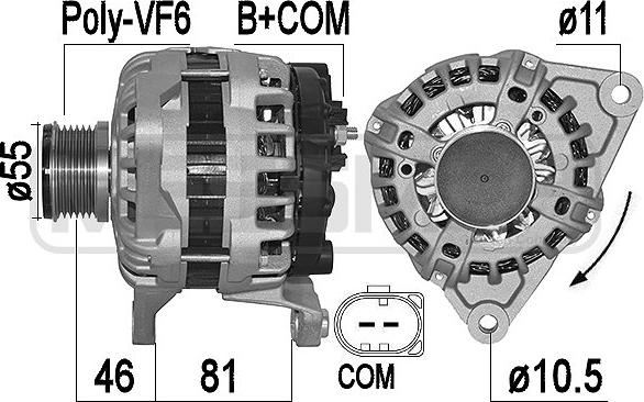 ERA 209543A - Alternator autospares.lv