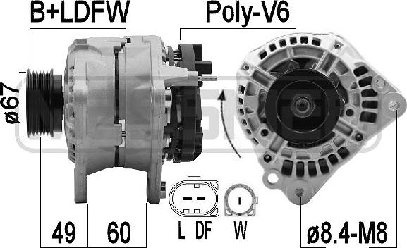 ERA 209554A - Alternator autospares.lv