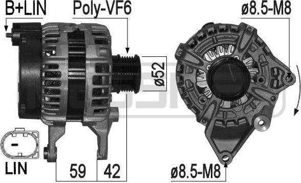 ERA 209563 - Alternator autospares.lv