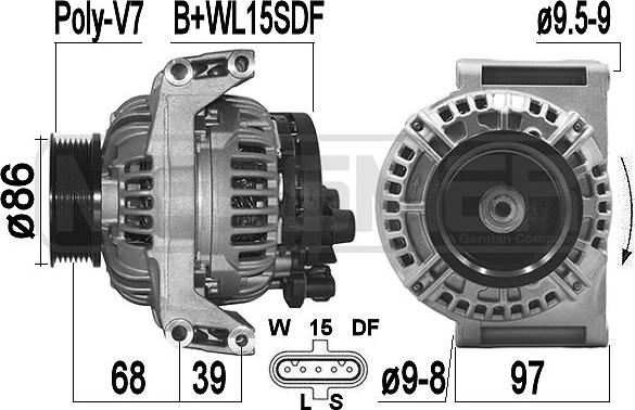 ERA 209504 - Alternator autospares.lv