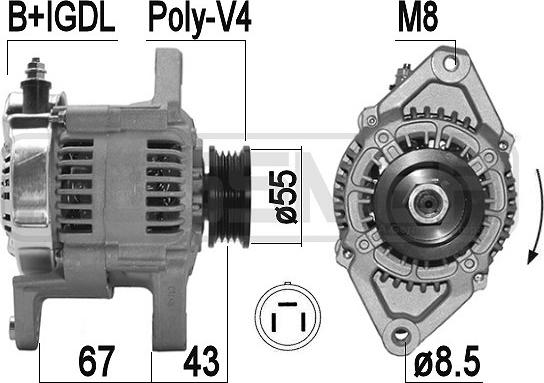 ERA 209508A - Alternator autospares.lv