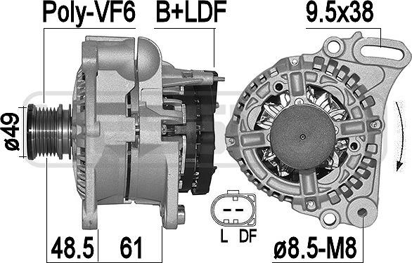 ERA 209502A - Alternator autospares.lv