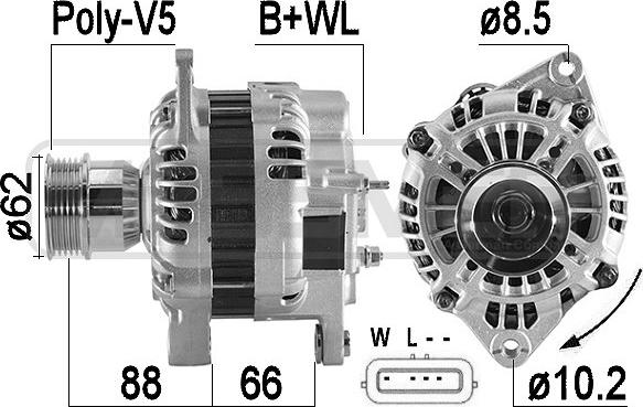 ERA 209581 - Alternator autospares.lv