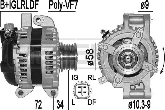 ERA 209534A - Alternator autospares.lv