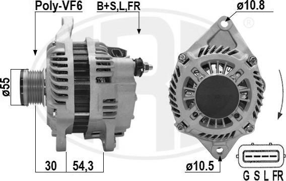 ERA 209640A - Alternator autospares.lv