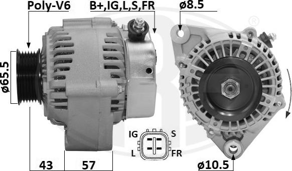 ERA 209663A - Alternator autospares.lv