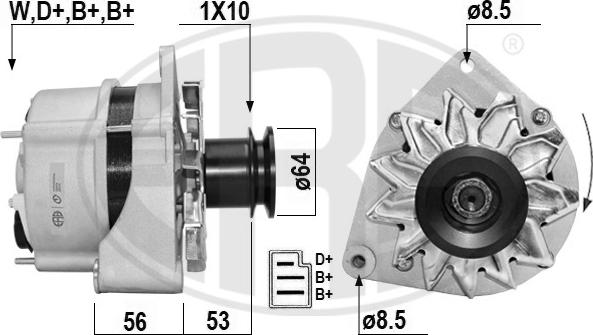 ERA 209667A - Alternator autospares.lv