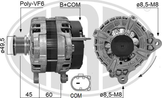 ERA 209635 - Alternator autospares.lv