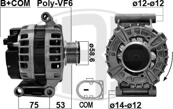 ERA 209624 - Alternator autospares.lv