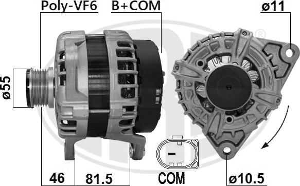 ERA 209625 - Alternator autospares.lv