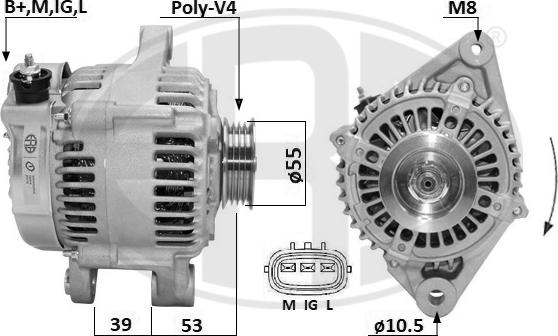 ERA 209673A - Alternator autospares.lv