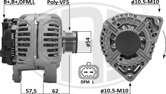 ERA 209672A - Alternator autospares.lv