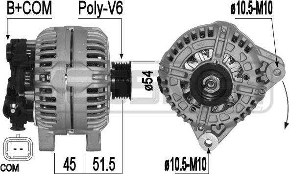 ERA 209099A - Alternator autospares.lv