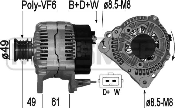 ERA 209095A - Alternator autospares.lv