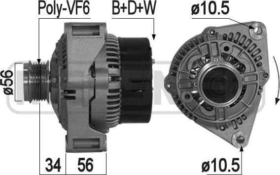 ERA 209040A - Alternator autospares.lv