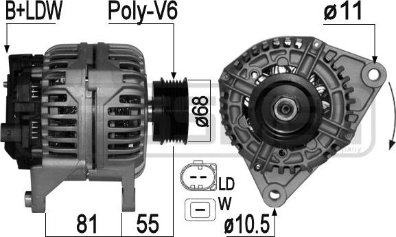 ERA 209051A - Alternator autospares.lv