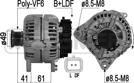 ERA 209053A - Alternator autospares.lv