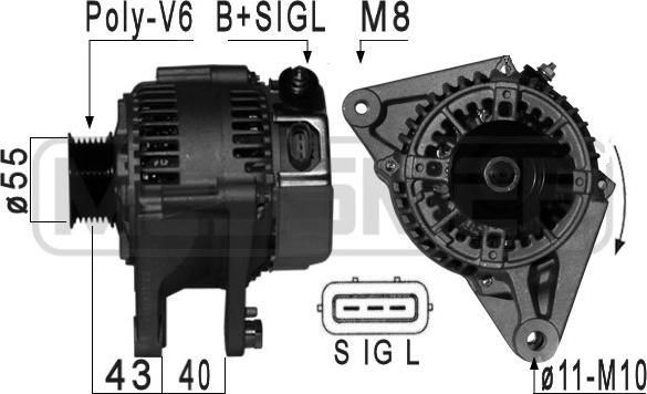 ERA 209003A - Alternator autospares.lv