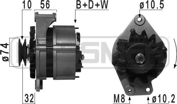 ERA 209007R - Alternator autospares.lv