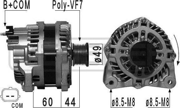 ERA 209010A - Alternator autospares.lv