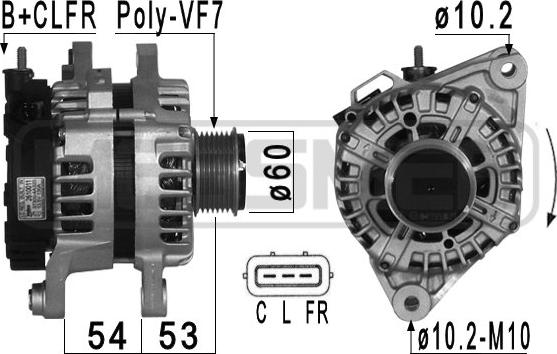 ERA 209013 - Alternator autospares.lv