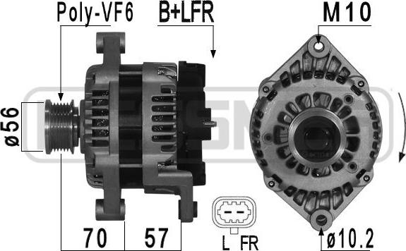 ERA 209017 - Alternator autospares.lv