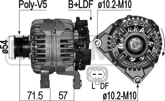 ERA 209081 - Alternator autospares.lv