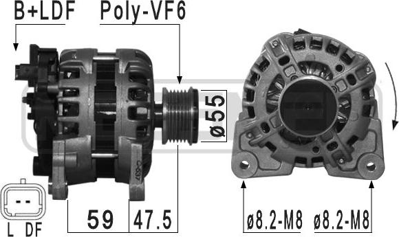 ERA 209035 - Alternator autospares.lv