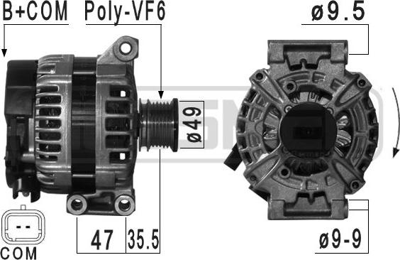 ERA 209031 - Alternator autospares.lv