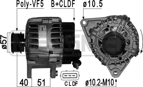 ERA 209026 - Alternator autospares.lv