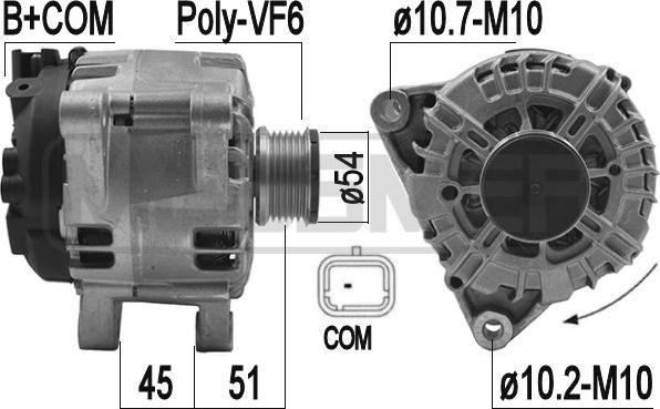 ERA 209196 - Alternator autospares.lv