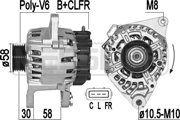 ERA 209198 - Alternator autospares.lv