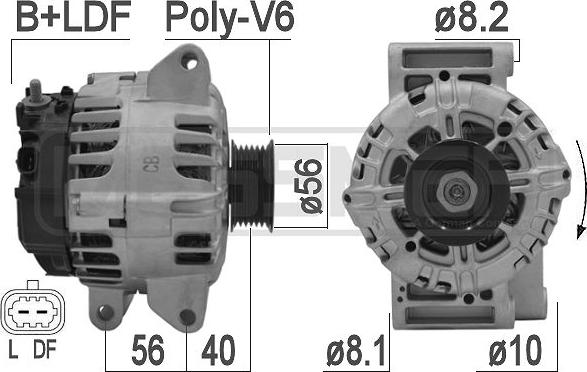 ERA 209147 - Alternator autospares.lv