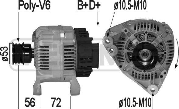 ERA 209162 - Alternator autospares.lv