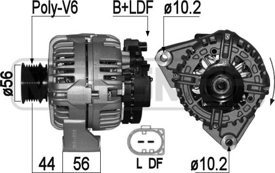 ERA 209103A - Alternator autospares.lv