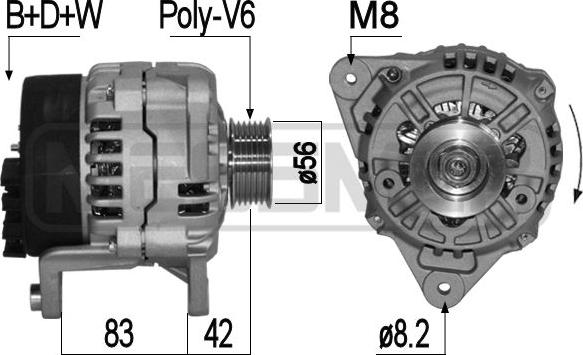 ERA 209102A - Alternator autospares.lv