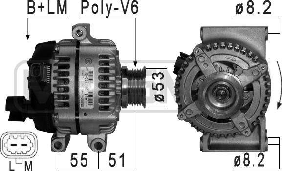 ERA 209110 - Alternator autospares.lv