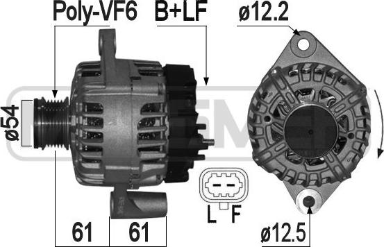 ERA 209138A - Alternator autospares.lv