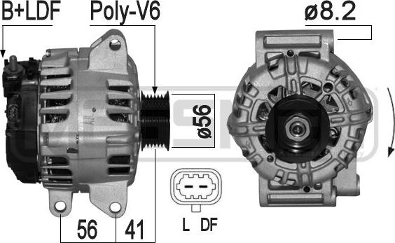 ERA 209132 - Alternator autospares.lv