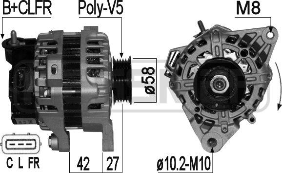 ERA 209124 - Alternator autospares.lv