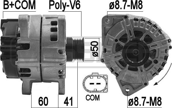 ERA 209172 - Alternator autospares.lv