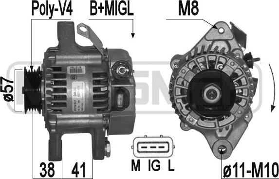 ERA 209394 - Alternator autospares.lv