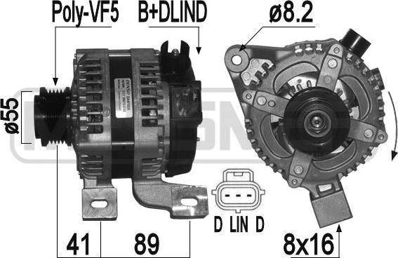 ERA 209396 - Alternator autospares.lv