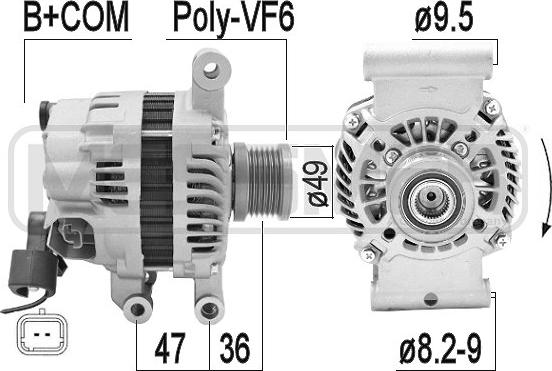 ERA 209354A - Alternator autospares.lv