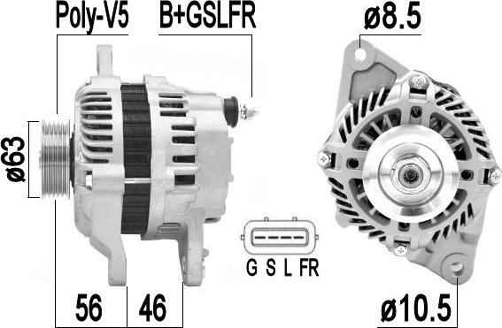 ERA 209350A - Alternator autospares.lv