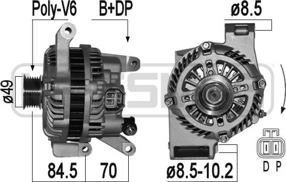 ERA 209358A - Alternator autospares.lv