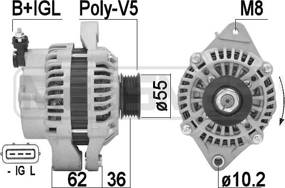 ERA 209353A - Alternator autospares.lv