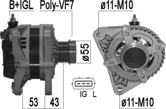 ERA 209369A - Alternator autospares.lv